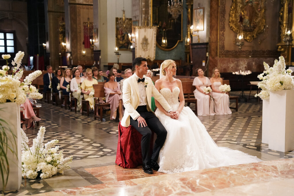 emotional moment during the wedding ceremony in soller mallorca