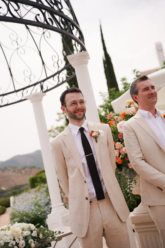 Bride and groom at Cortijo Bravo outdoor ceremony