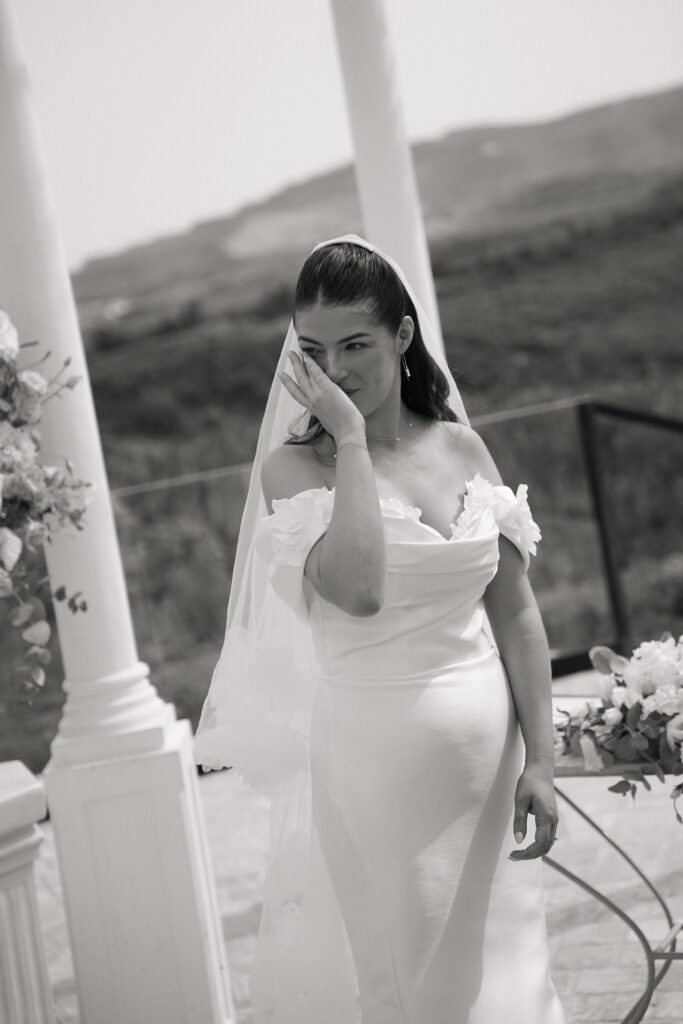 Bride and groom at Cortijo Bravo outdoor ceremony